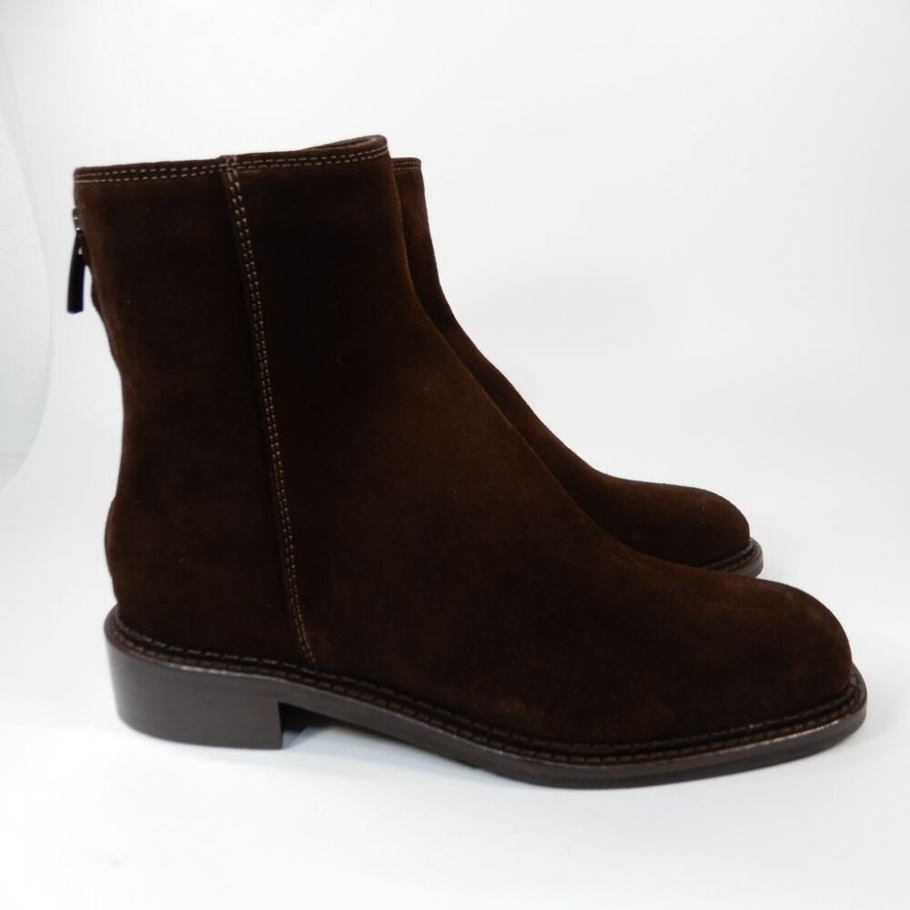 La Canadienne Selina City Dry Waterproof Bootie Boots Size 5.5 Brown Suede NEW - Picture 9 of 15